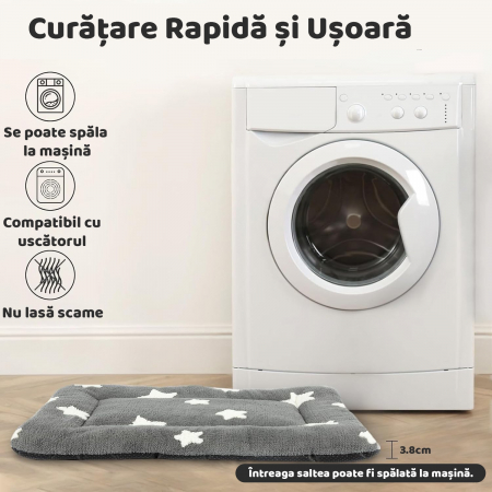 Saltea pentru caini si pisici Gri [4]