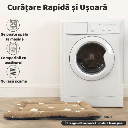 Saltea pentru caini si pisici Maro [5]