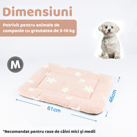 Saltea pentru caini si pisici Roz [3]