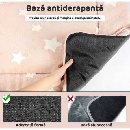Saltea pentru caini si pisici Roz [7]