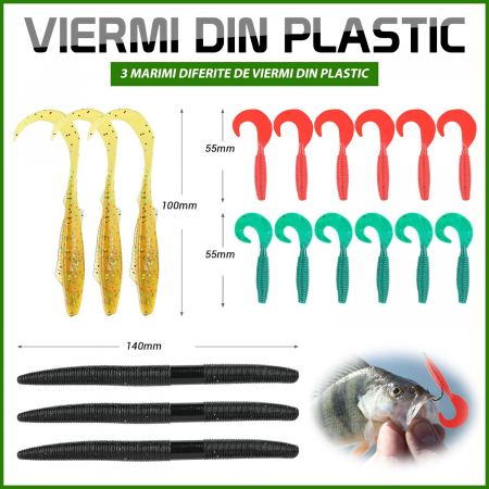 Set 102 momeli artificiale si accesorii pentru pescuit [1]
