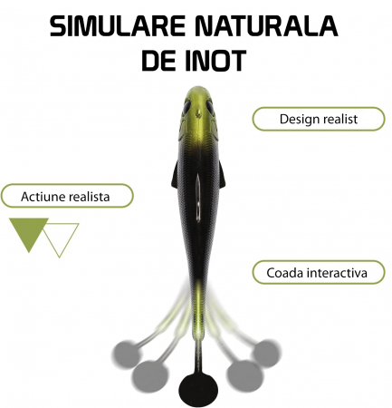 Set 6 naluci din silicon cu carlig jig, culori naturale [1]