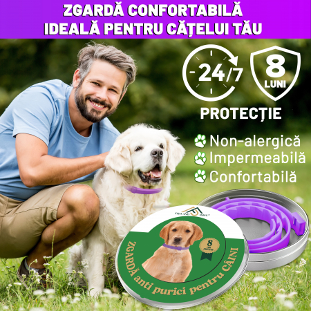 Zgarda anti purici - 1 Buc [3]