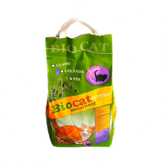 ASTERNUT PENTRU LITIERA PISICI NISIP BIOCAT PIN 4,6 KG [1]