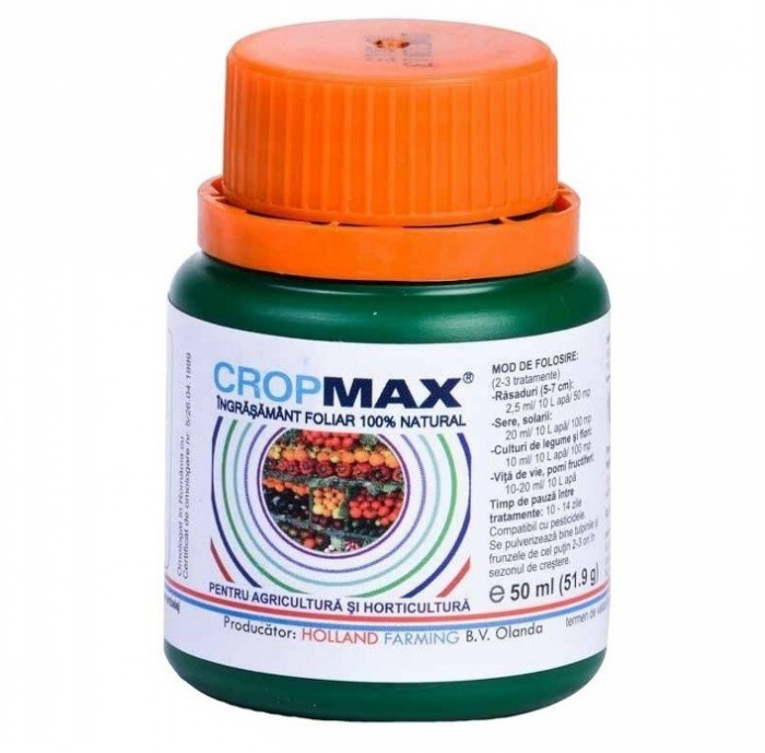 Ingrasamant Foliar CROPMAX - 50 ml, Fertilizator BIO Superconcentrat [1]