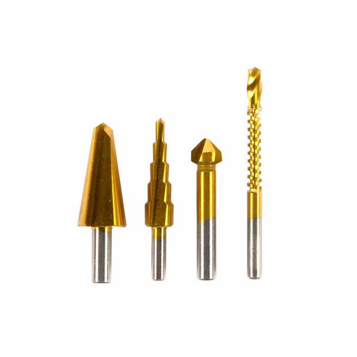 Set 4 freze multifunct.HSS+Ti 8-20, 4-12,12.4 ,6mm [1]