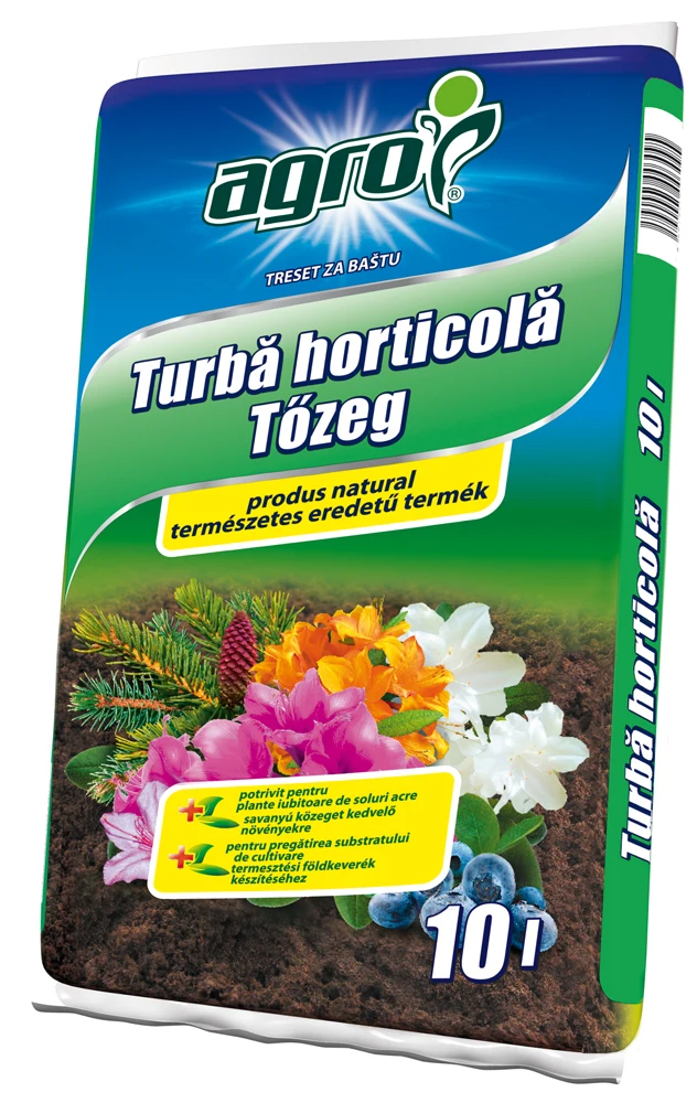 Turba horticola pentru plante de exterior, Agro, 10 L [1]