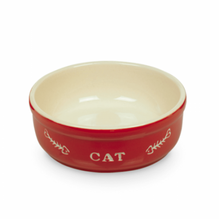 Hranitoare , adapatori si castroane - Castron ceramic pentru pisici Nobby 250 ml