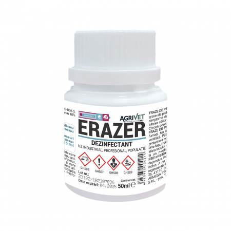 IGIENA PUBLICA - DEZINFECTANT TRIPLA ACTIUNE ERAZER UNITATI SANITARE 50ML