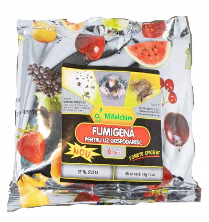 Insecticide si capcane pentru insecte - Fumigena Sulf pentru alungarea rozatoarelor 6 buc, 240 gr