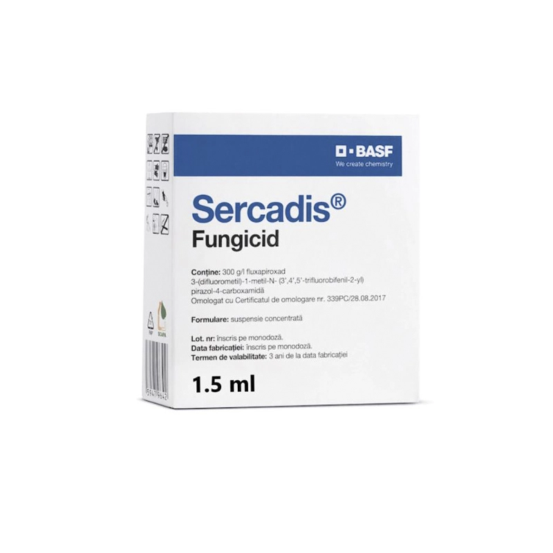 AGRICULTURA - Fungicid SERCADIS - 1,5 ml, BASF, Vita de vie, Mar, Par, Sistemic