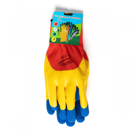 Echipamente de protectie - Manusi protectie Tricolore rosu/galben/albastru
