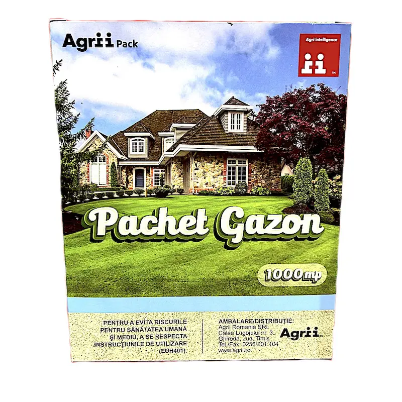Seminte gazon - Pachet Agrii pentru gazon,10 L apa