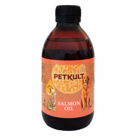 PET SHOP - Ulei de somon pentru caini si pisici Petkult 300 ml