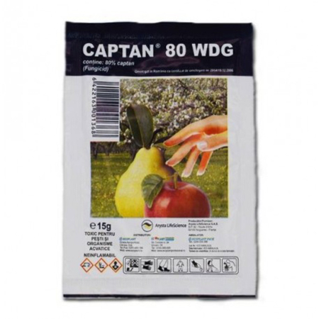 Fungicide - Fungicid Captan 82WDG 15g