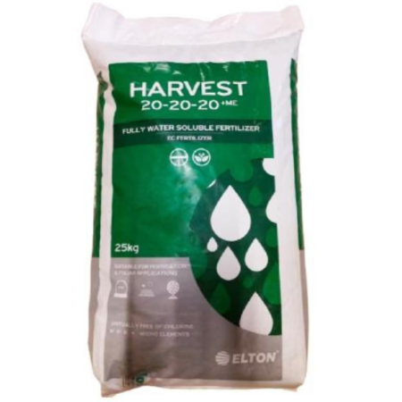 Acasa - Ingrasamant foliar Harvest 20 - 20 - 20 - 25 kg pentru pomi, legume, vita, cereale, floarea soarelui