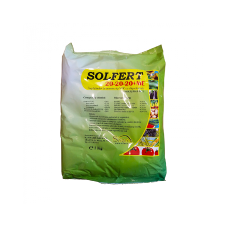 Ingrasaminte - Ingrasamant Foliar Solfert 20 - 20 - 20 + Me 1 kg