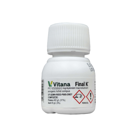 Ingrasaminte - Ingrasamant macronutrient anorganic Final K 25 ml Vitana