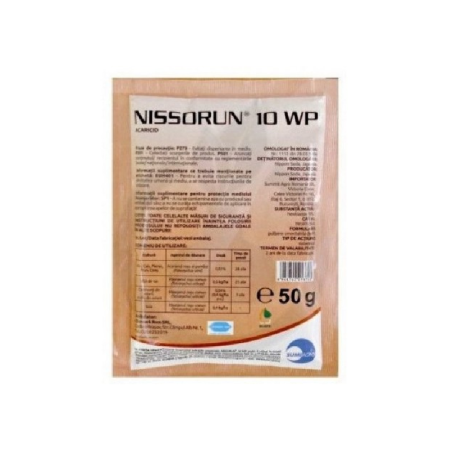Insecticide / acaricide - Insecticid - Nissorun 10 WP - 50 gr