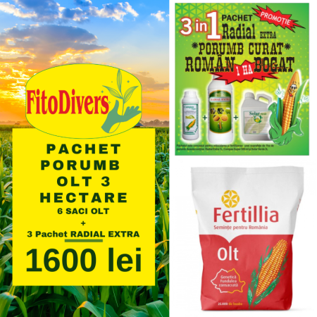 Pachete promotionale - Pachet 3 Hectare - Olt + Radial Porumb Curat