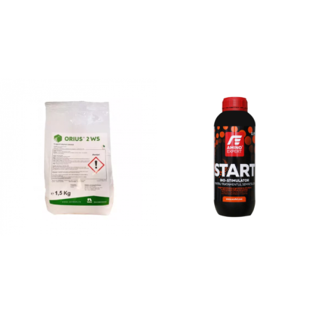 Pachete promotionale - Pachet Fungicid Orius Extra 2 WS 1,5 kg + Biostimulator Amino Expert Start pentru tratatul semintelor 1 l