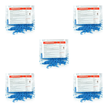 Raticid - Set Momeala pentru soareci si sobolani Rodexion pelete 200 g x 5 buc