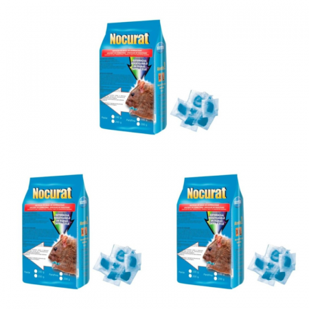 Acasa - Set raticid Nocurat 200 g x 3 buc