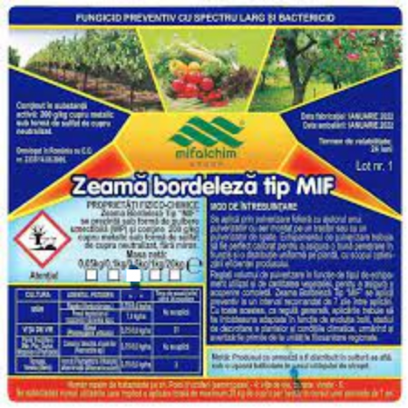 Fungicide - Zeama bordeleza tip MIF 0.5 kg