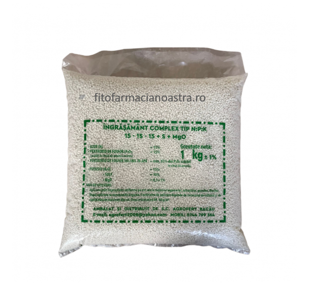 Ingrasamant Complex Tip NPK 15 15 15, 1 kg [1]