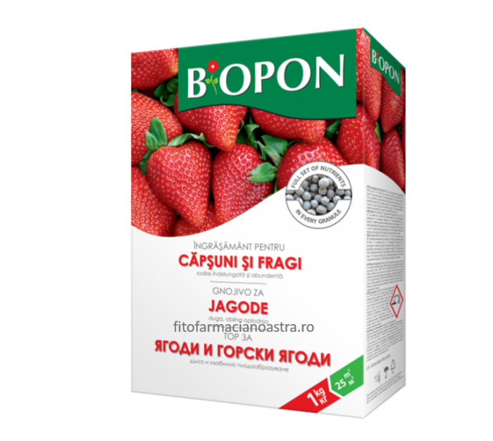 Ingrasamant granulat pentru capsuni 1kg, Biopon [1]