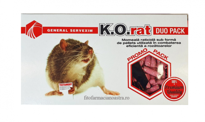 Momeală pentru Șoareci Tip Pellets K.O. Rat 250g [1]