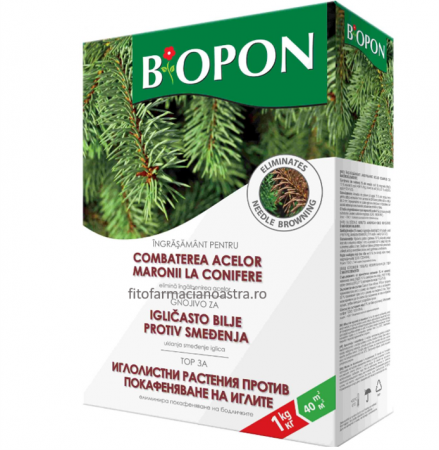 Produse - Ingrasamant granulat pentru conifere 1kg, Biopon