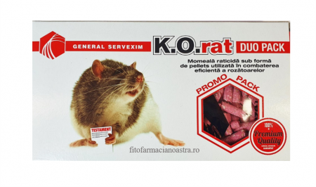 Raticide - Momeală pentru Șoareci Tip Pellets K.O. Rat 250g