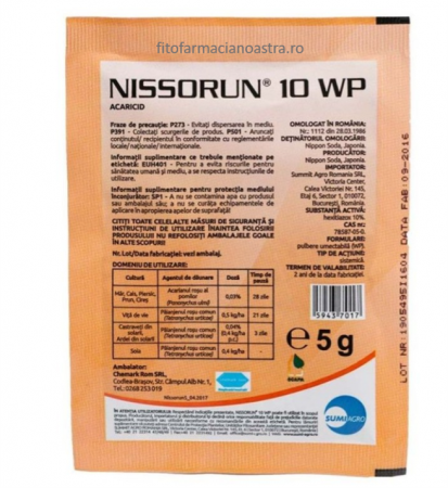 Acaricide - NISSORUN 10 WP 5G