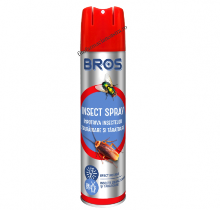 Insecticide - SPRAY ÎMPOTRIVA INSECTELOR ZBURĂTOARE ȘI TÂRÂTOARE BROS