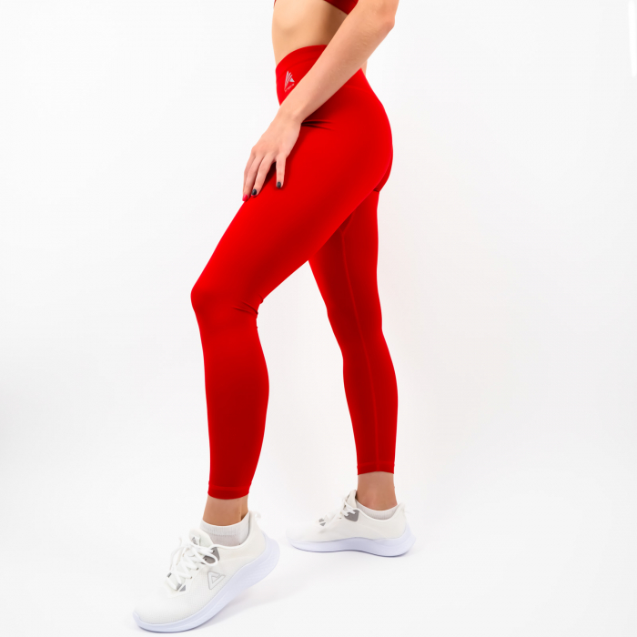 Leggings Women FITSKIN Basic Tango Red [2]