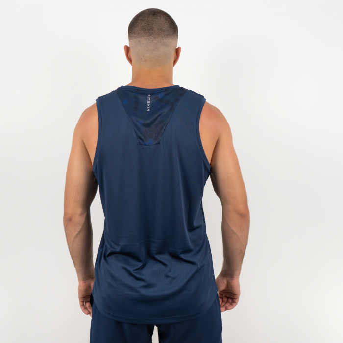 Men Black Iris Tank Top FITSKIN Future [2]