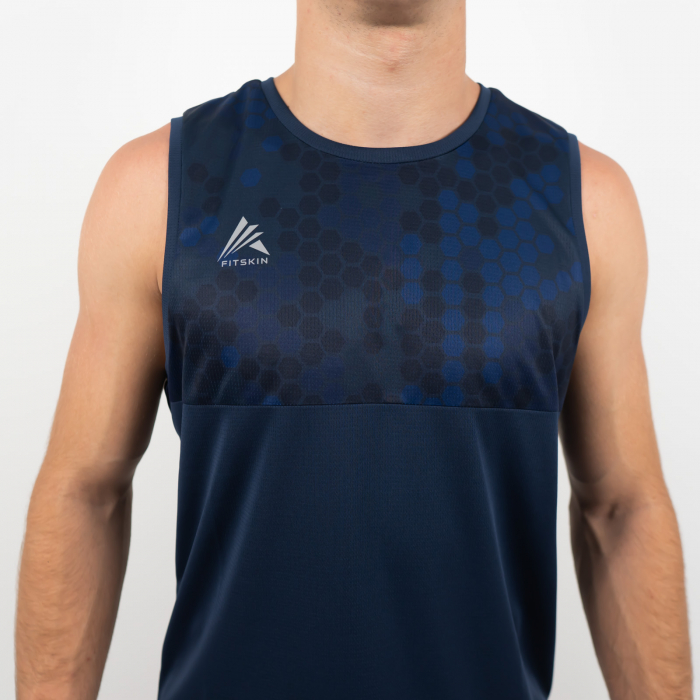 Men Black Iris Tank Top FITSKIN Future [3]