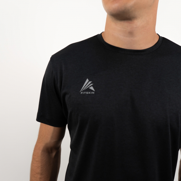 Men Black T-shirt FITSKIN Basic [2]