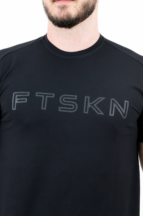 Cotton T-shirt Men FTSKN Black [2]