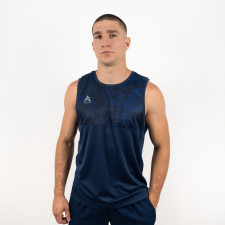 Collections - Men Black Iris Tank Top FITSKIN Future
