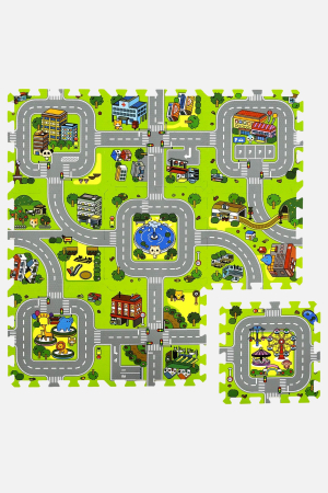 Saltea Tatami cu Tematica Trafic Rutier pentru Copii 1 cm [1]