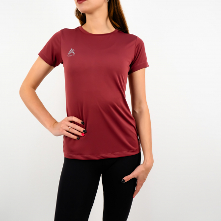 T-shirts - T-shirt Women FITSKIN Basic Maroon