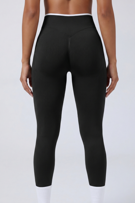 Colanti sport modelatori Vibe Accent, Negru [4]