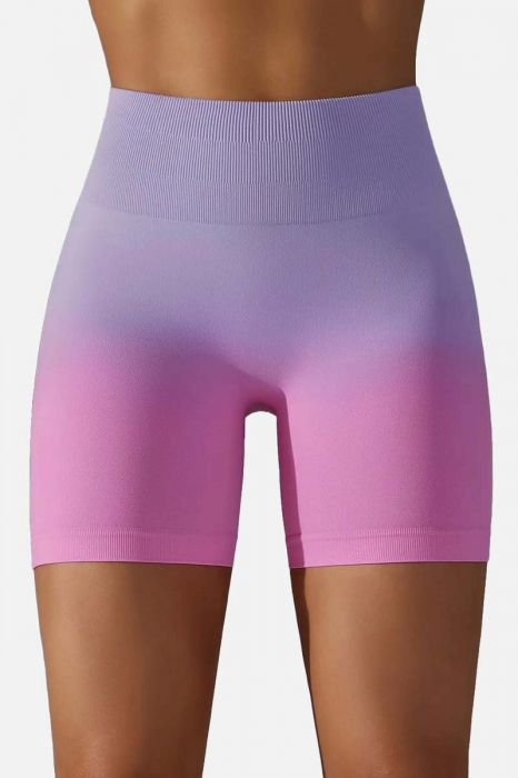 Colanti scurti modelatori Rainbow, gradient, lila/roz [3]