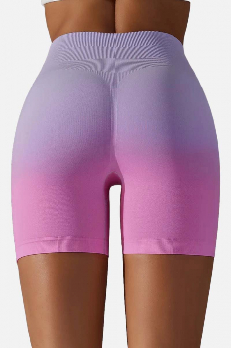 Colanti scurti modelatori Rainbow, gradient, lila/roz [5]