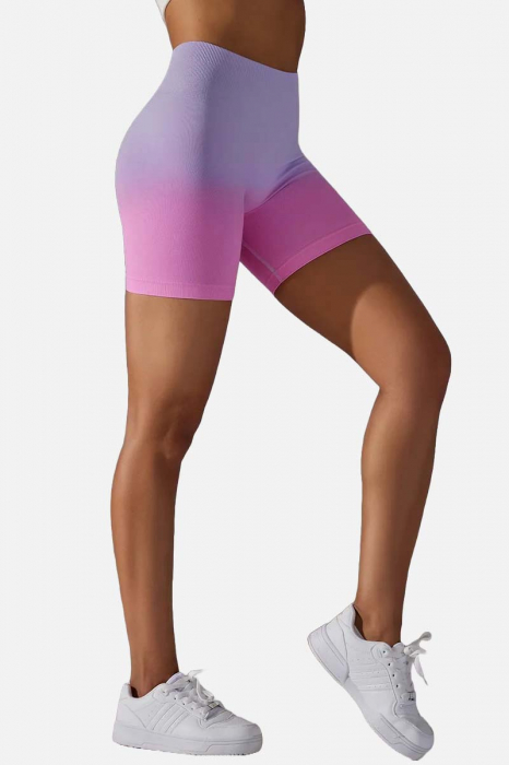 Colanti scurti modelatori Rainbow, gradient, lila/roz [2]