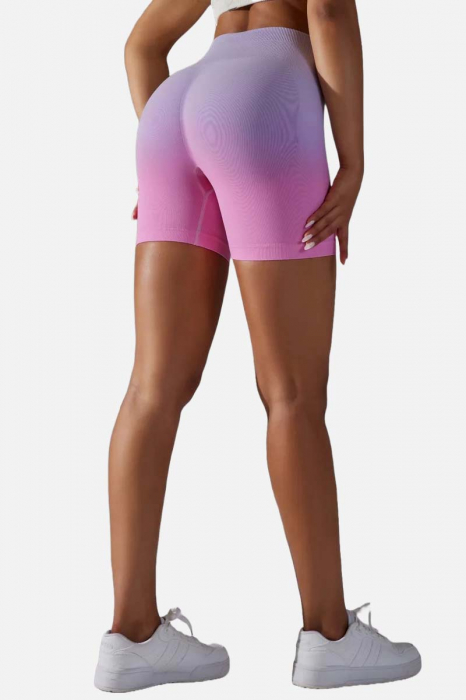 Colanti scurti modelatori Rainbow, gradient, lila/roz [4]