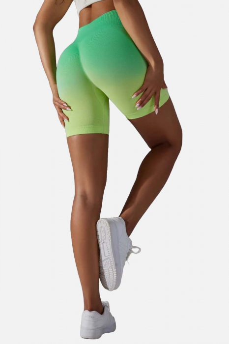 Colanti scurti modelatori Rainbow, gradient, verde neon/lime [3]