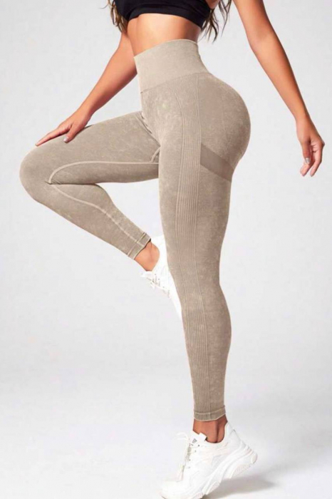 Colanti sport modelatori, texturati, Thunder-Dust, Bej [2]